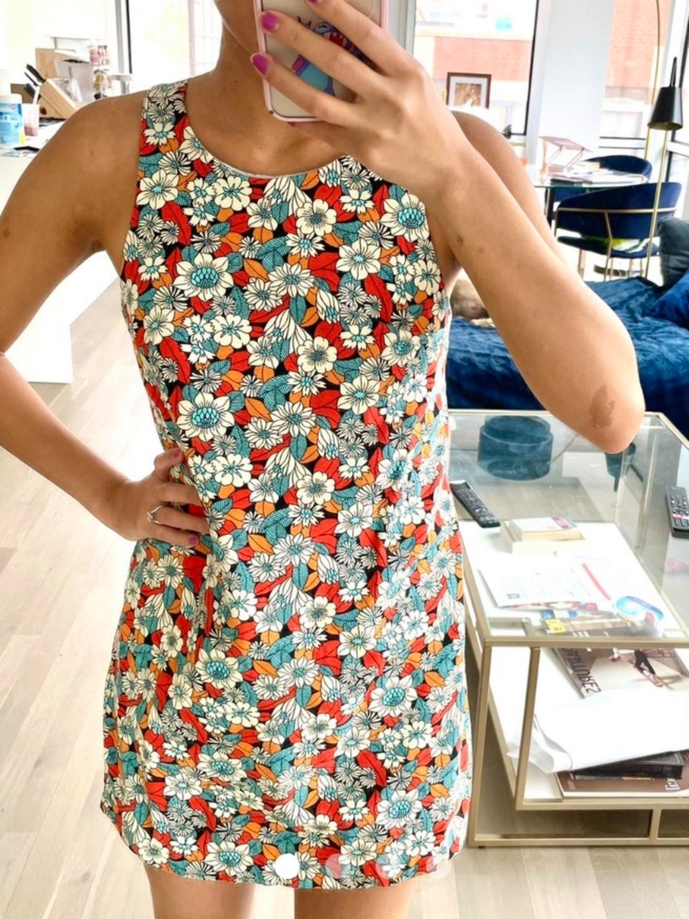 ZARA FLORAL MINI DRESS VGUC